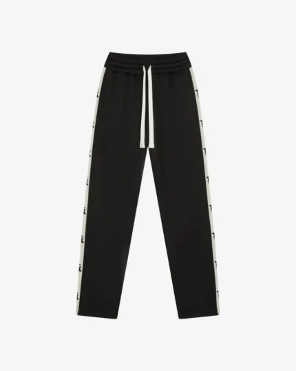 Black Cole Buxton Two Star Tape Track Pants