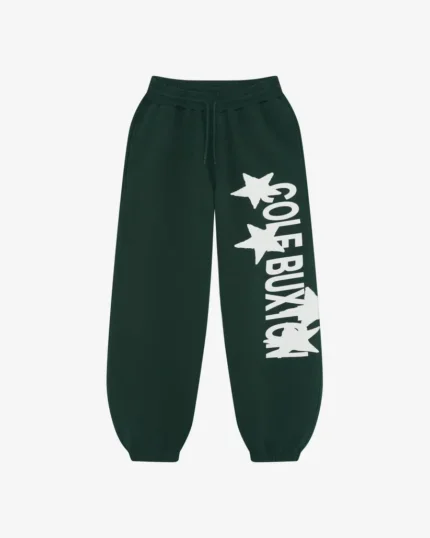 Cole Buxton 4 Star Sweatpants Forest Green