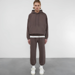 HEAVYWEIGHT WARM UP BROWN HOODIE