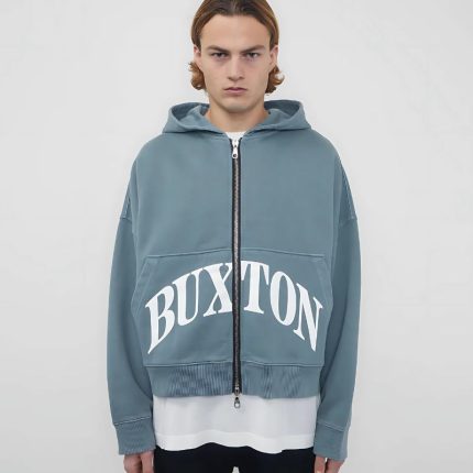 HEAVYWEIGHT CROPPED LOGO ZIP HOODIE