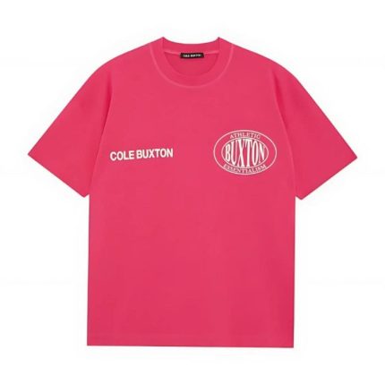 Cole Buxton Double Logo Sports pink T-Shirt
