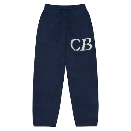 Cb Logo Knit Blue Pants