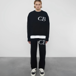 Cb Logo Knit Pants Black